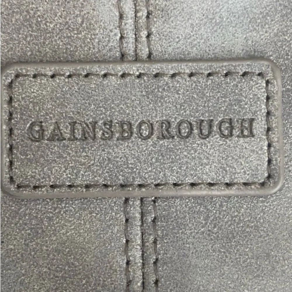 Gainsborough-Faux Suede Travel Bag-Size: Approx 12x7.5x3.5-Color: Brown